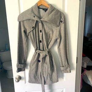 Macys I.N San Francisco Grey PeaCoat Jacket